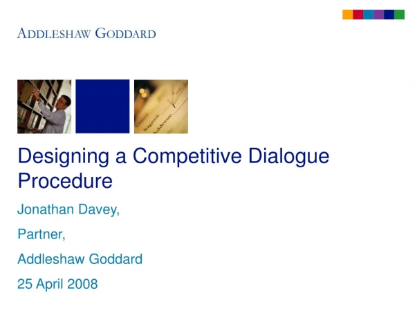 Designing a Competitive Dialogue Procedure