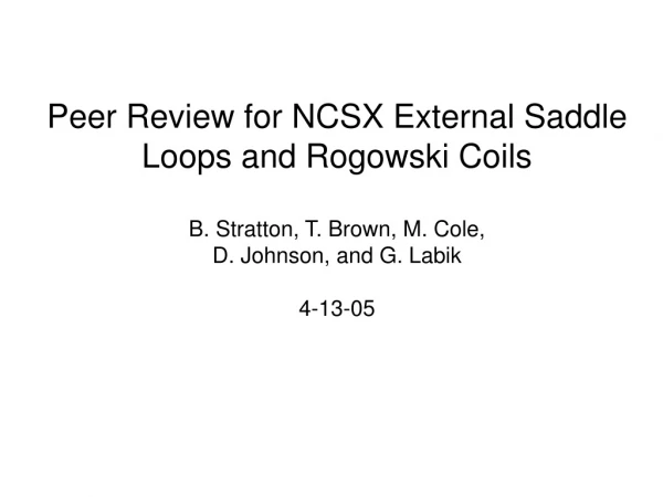 Overview of NCSX Magnetics Diagnostics