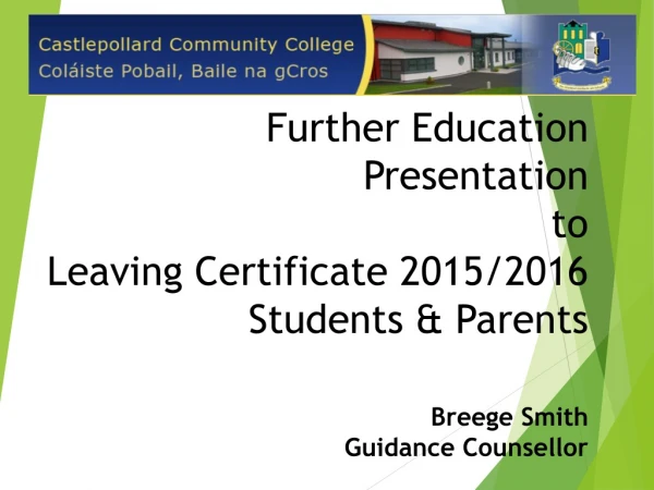 Career Guidance &amp; Counselling for Leaving Certificate Students