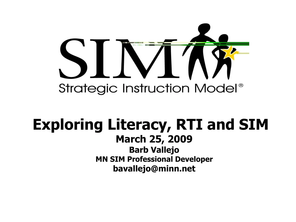 exploring literacy rti and sim march 25 2009 barb