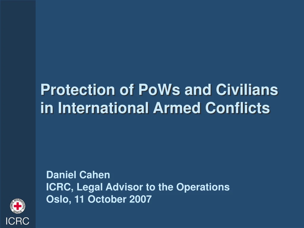 protection of pows and civilians in international armed conflicts