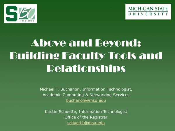 Michael T. Buchanon, Information Technologist, Academic Computing &amp; Networking Services