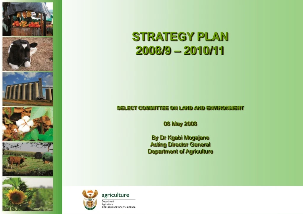 strategy plan 2008 9 2010 11 select committee