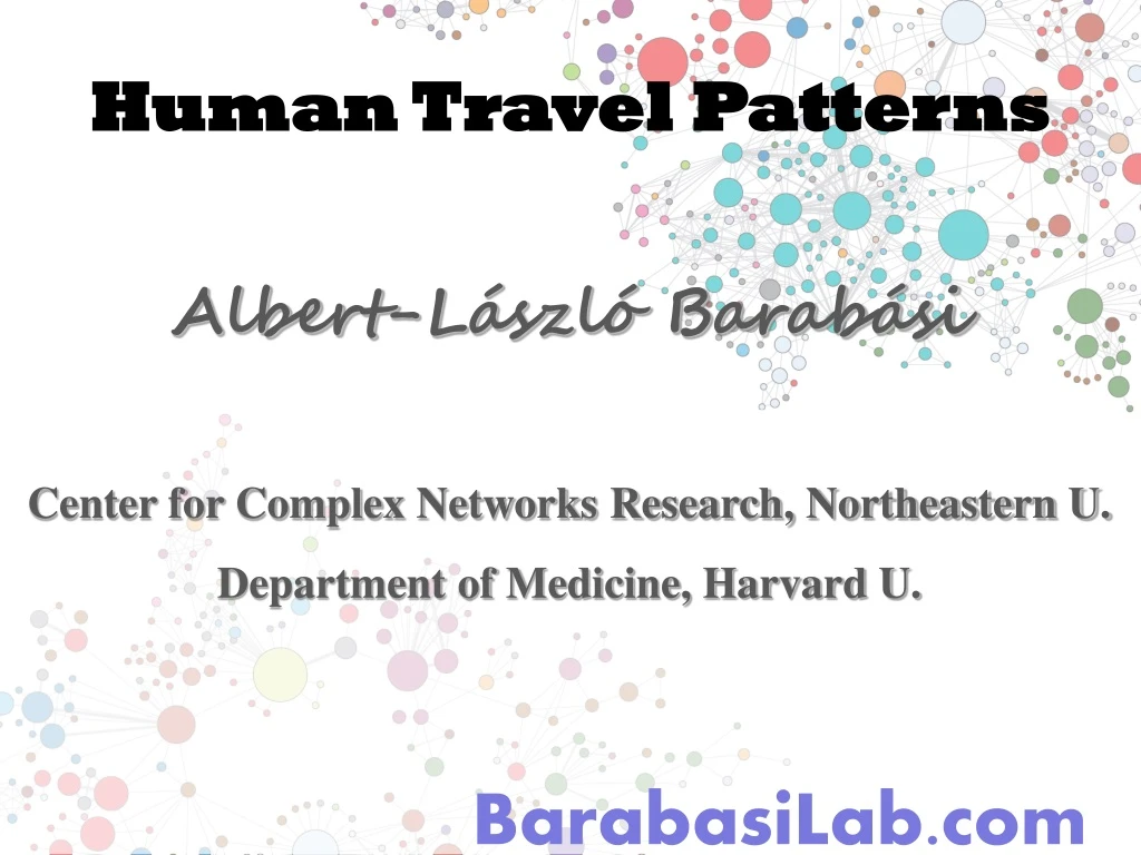 human travel patterns