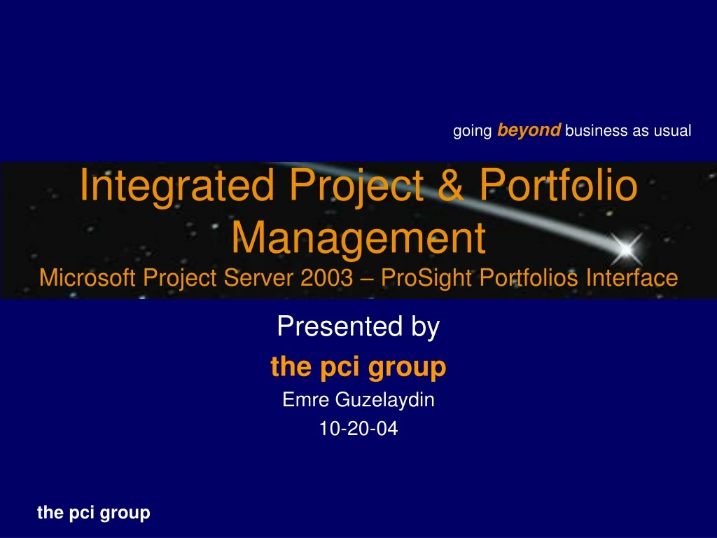 integrated project portfolio management microsoft project server 2003 prosight portfolios interface