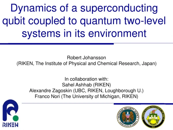 Dynamics of a superconducting qubit coupled to quantum two-level systems in its environment