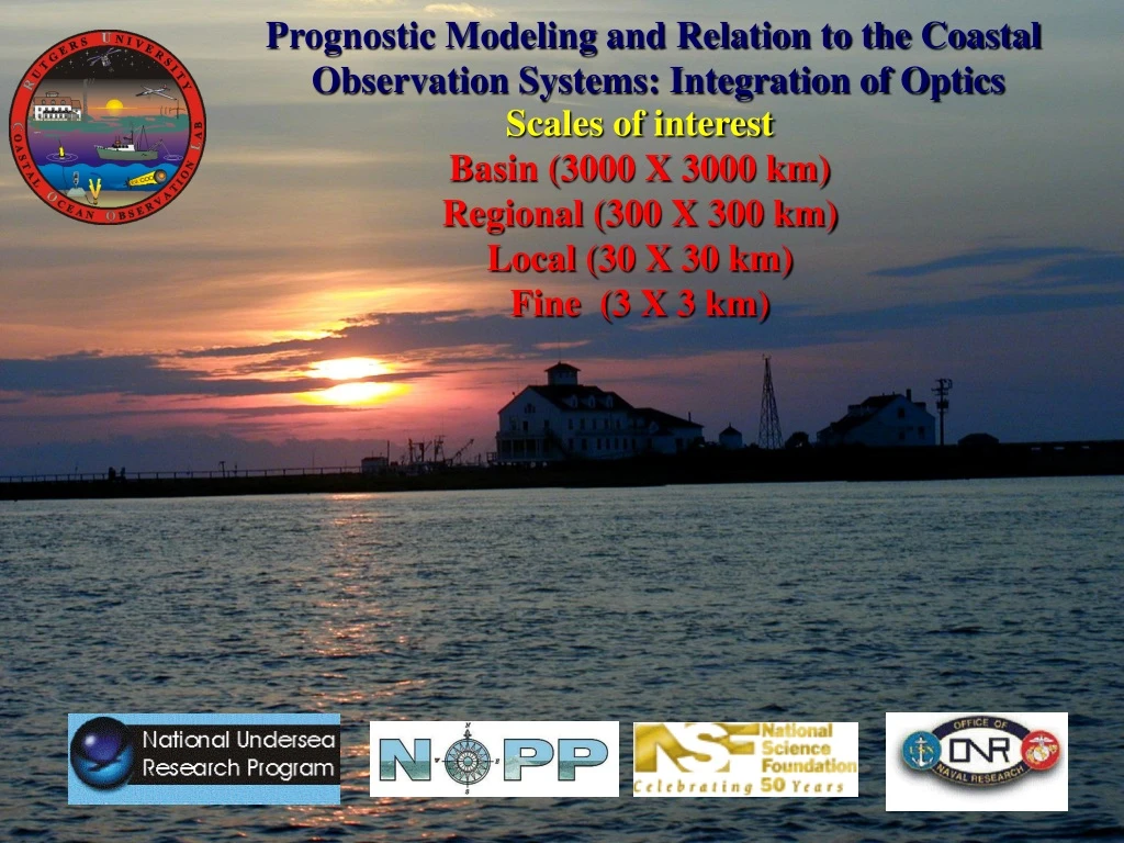 prognostic modeling and relation to the coastal