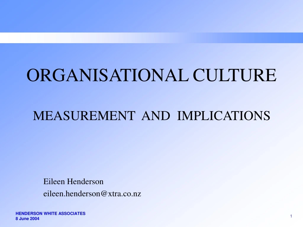 organisational culture