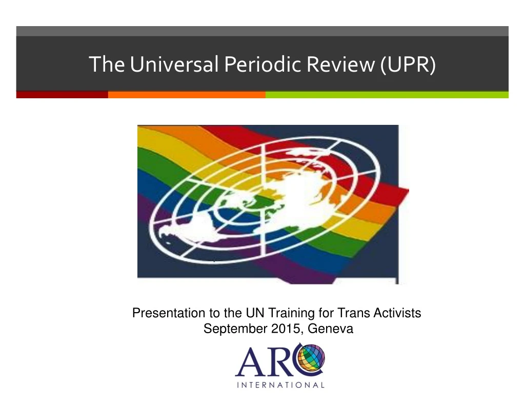 the universal periodic review upr