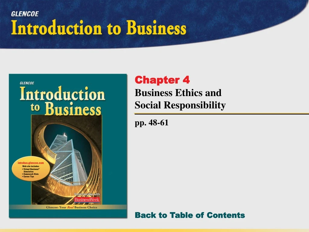 chapter 4 business ethics and social