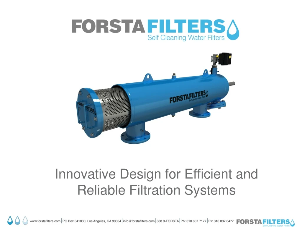 innovative design for efficient and reliable filtration systems