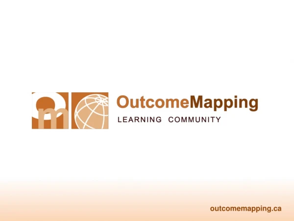 Introduction to  Outcome Mapping