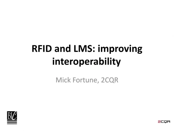 RFID and LMS: improving interoperability