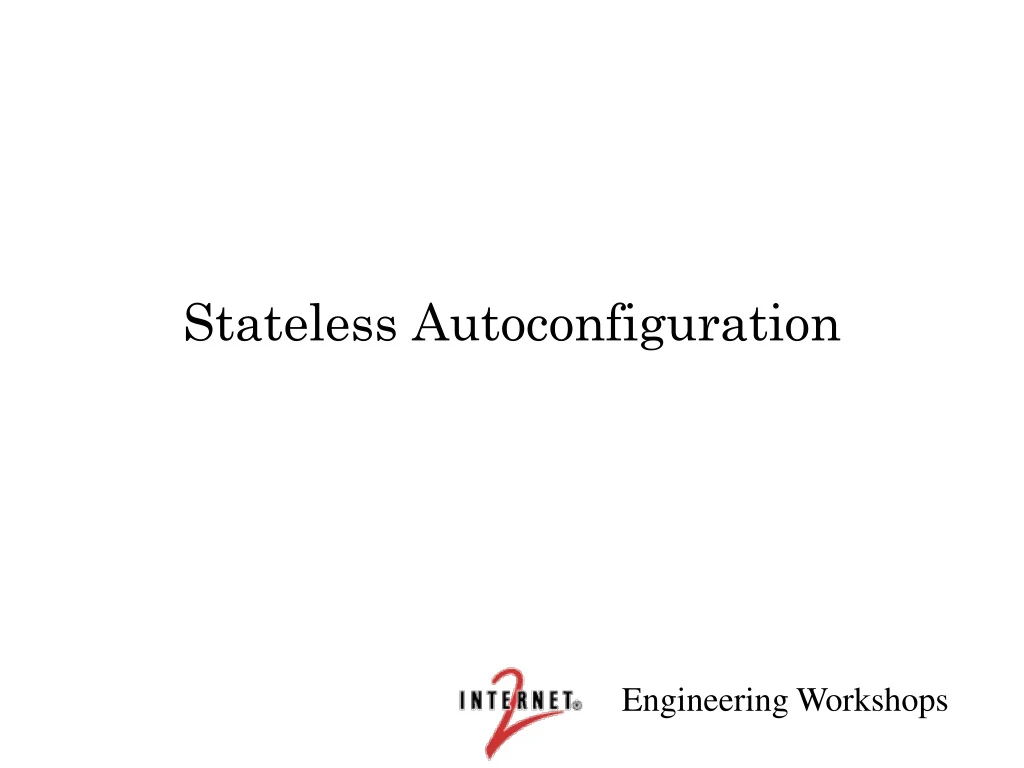 stateless autoconfiguration
