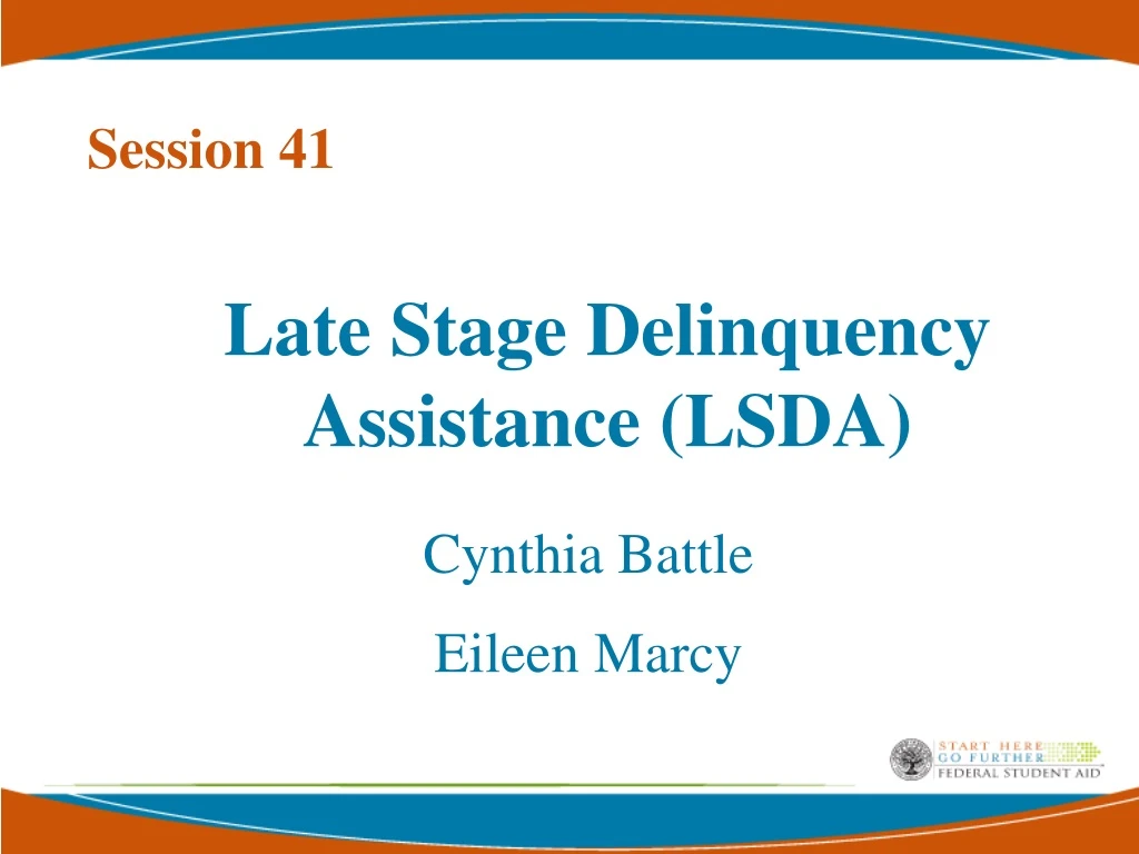 late stage delinquency assistance lsda