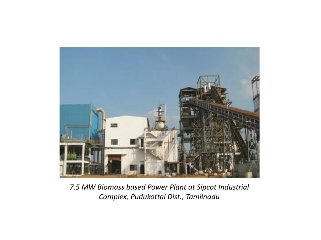 7 5 mw biomass based power plant at sipcot