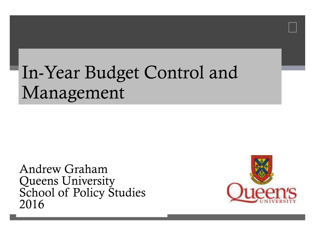 in year budget control and management
