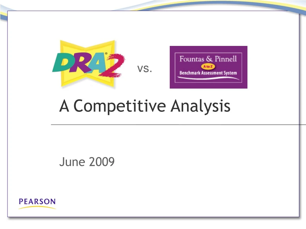 a competitive analysis