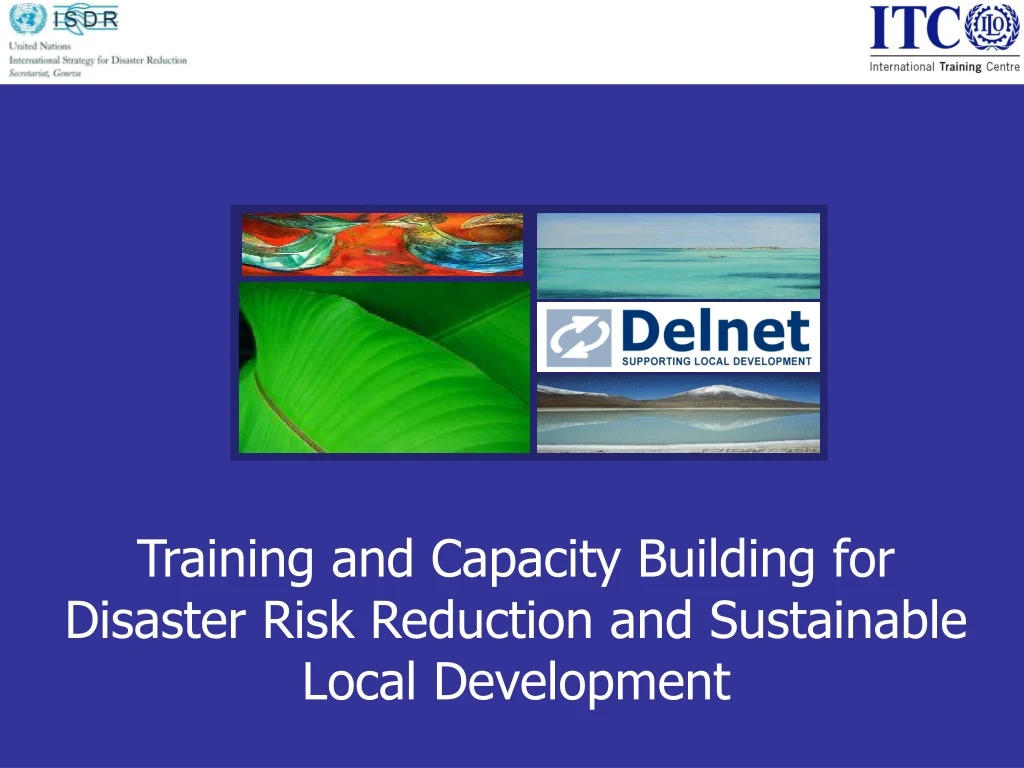 training and capacity building for disaster risk