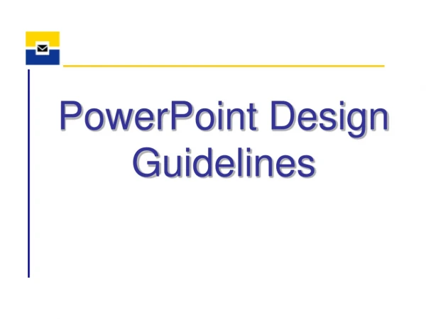 PowerPoint Design Guidelines