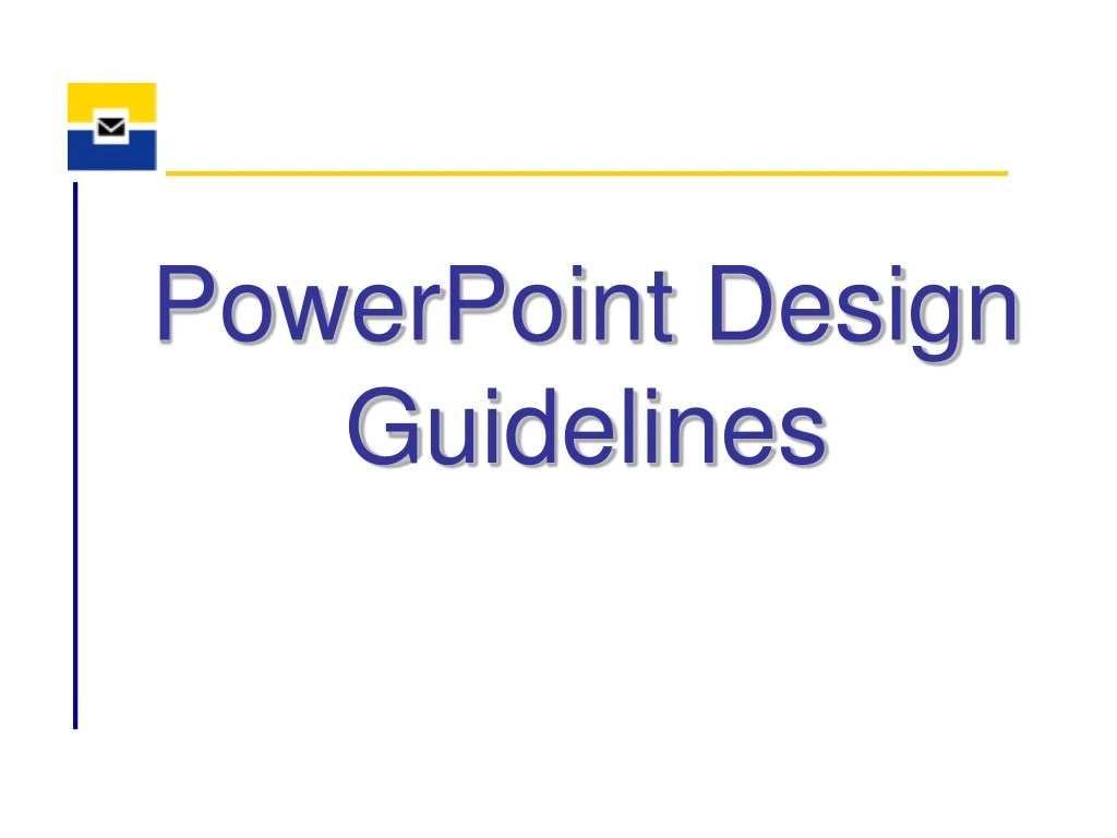 powerpoint design guidelines