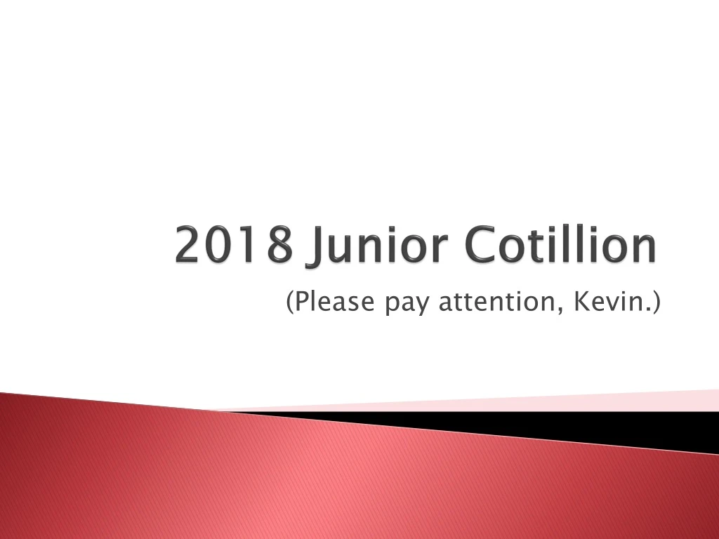 2018 junior cotillion