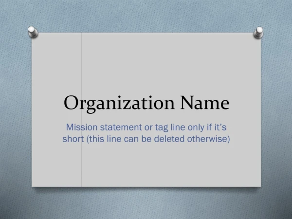Organization Name