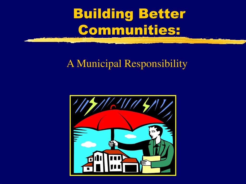 building better communities