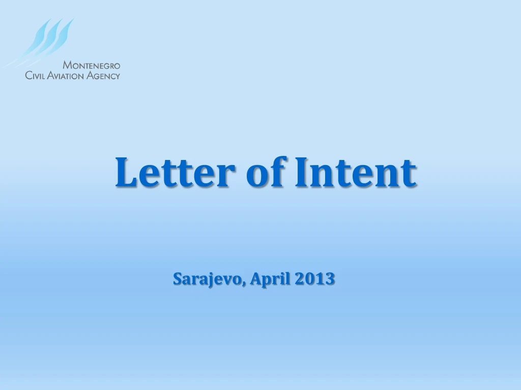 letter of i ntent