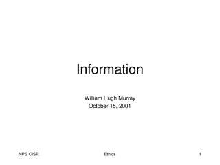 Information - slide 1