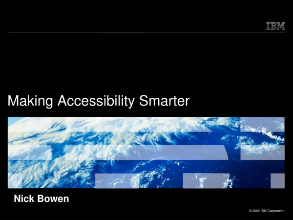 Making Accessibility Smarter