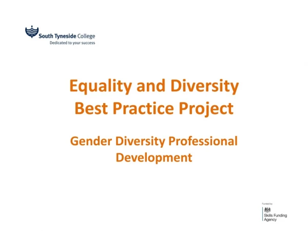 Equality and Diversity  Best Practice Project