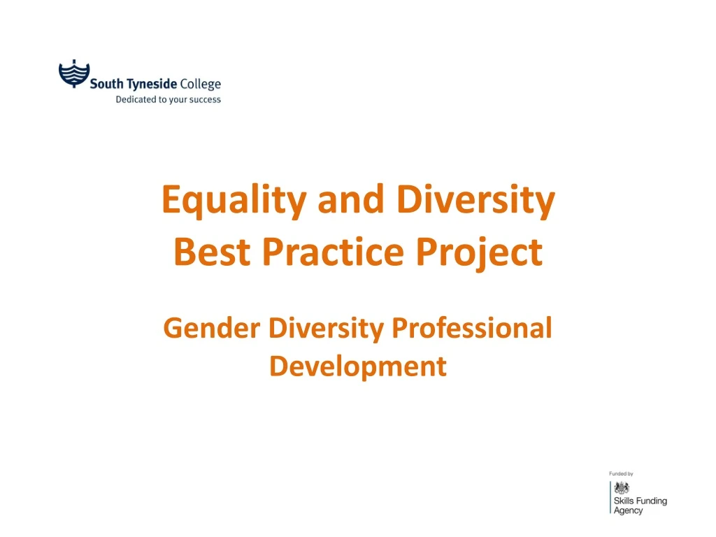 equality and diversity best practice project