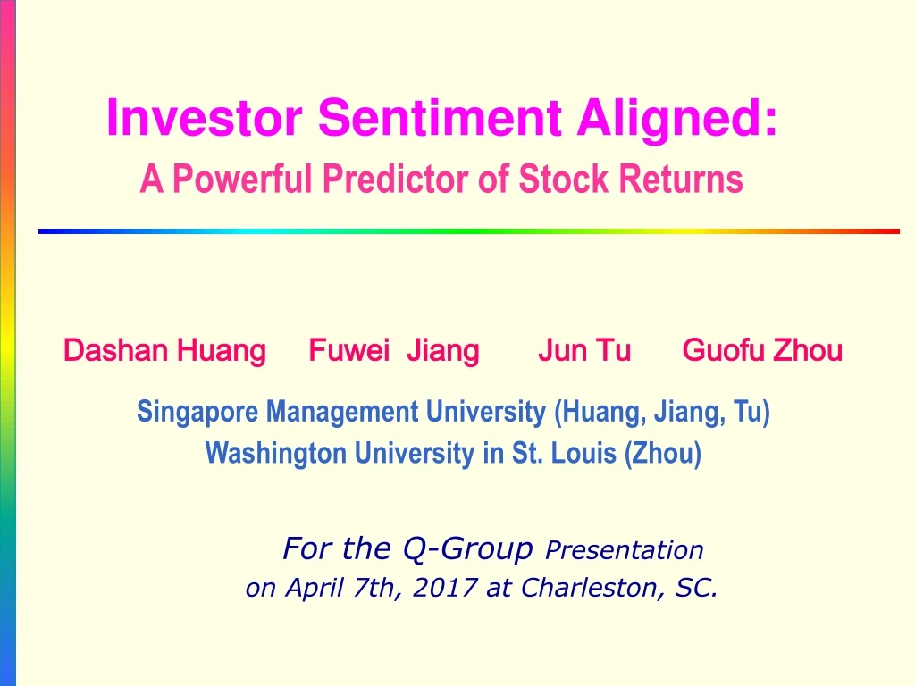 investor sentiment aligned a powerful predictor