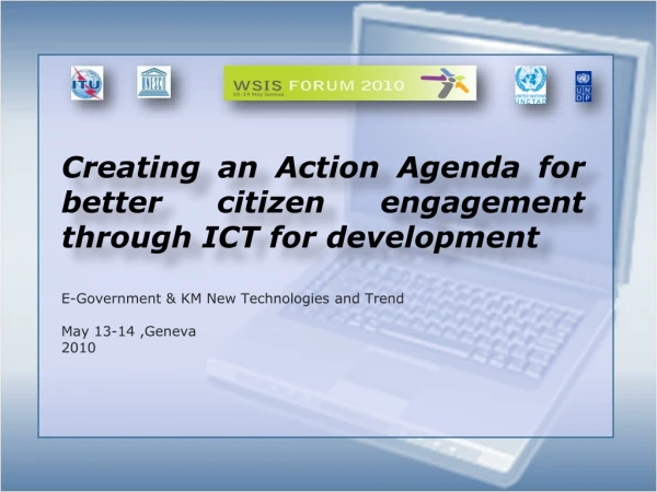 Creating an Action Agenda for better citizen engagement through ICT for development