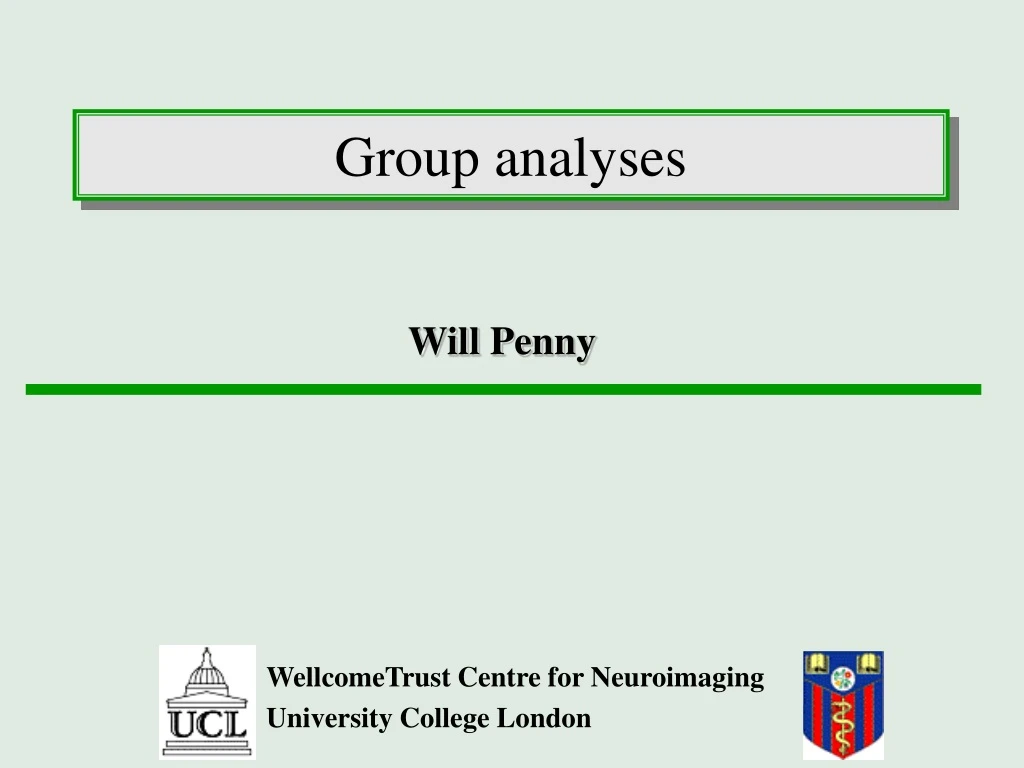 group analyses