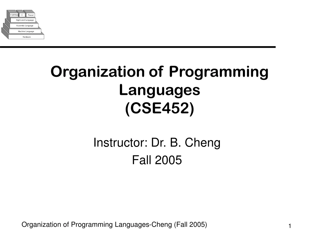 organization of programming languages cse452