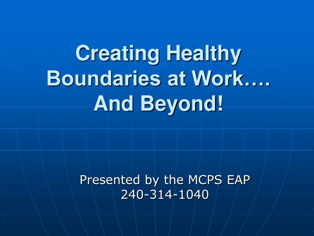 creating healthy boundaries at work and beyond