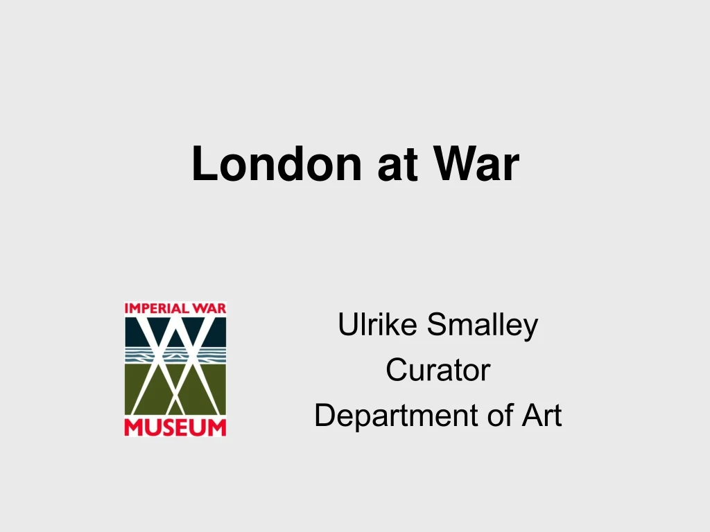 london at war