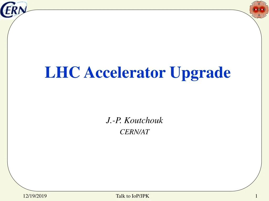 lhc accelerator upgrade