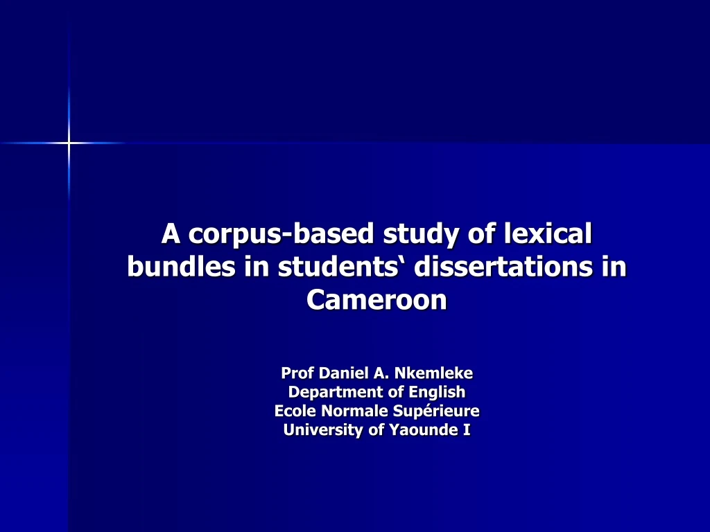 a corpus based study of lexical bundles