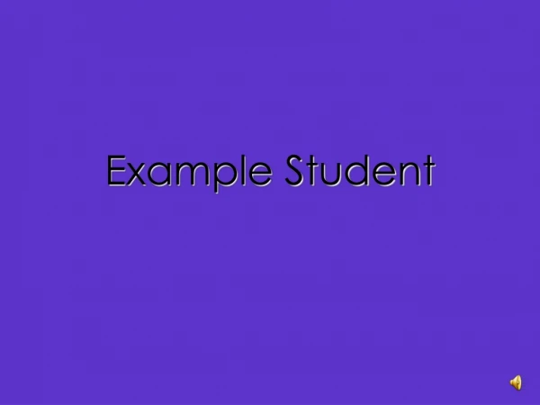 Example Student