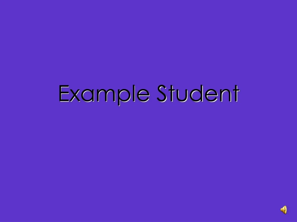 example student