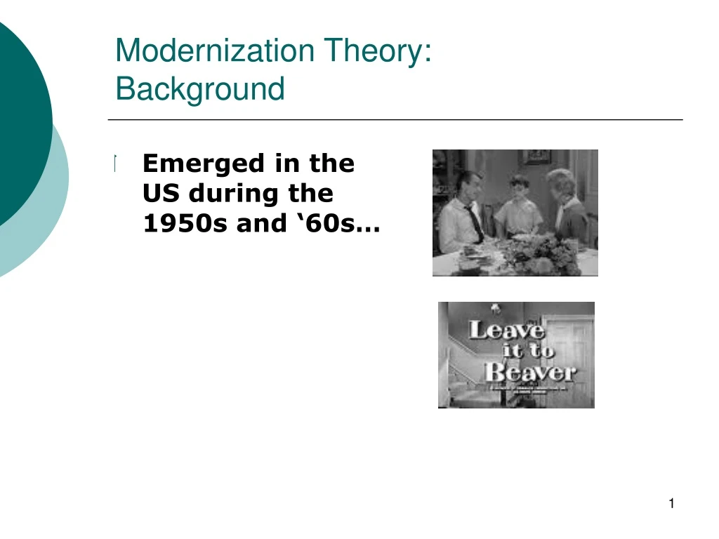 modernization theory background
