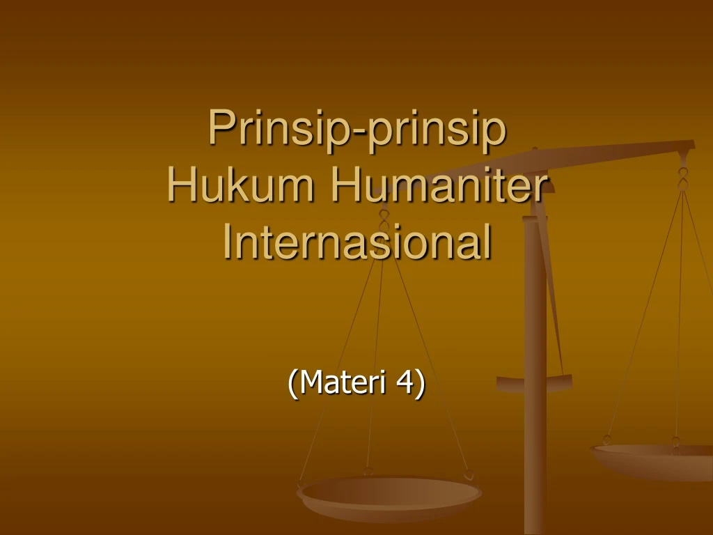 prinsip prinsip hukum humaniter internasional