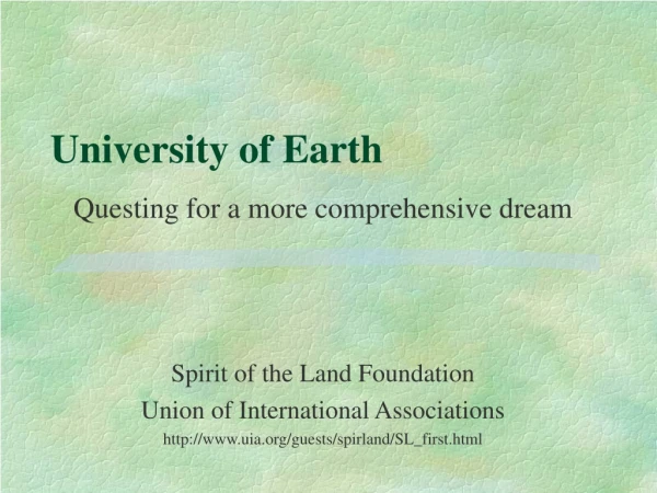 University of Earth