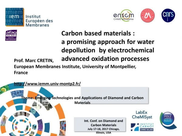 Prof. Marc CRETIN, European Membranes Institute, University of Montpellier, France