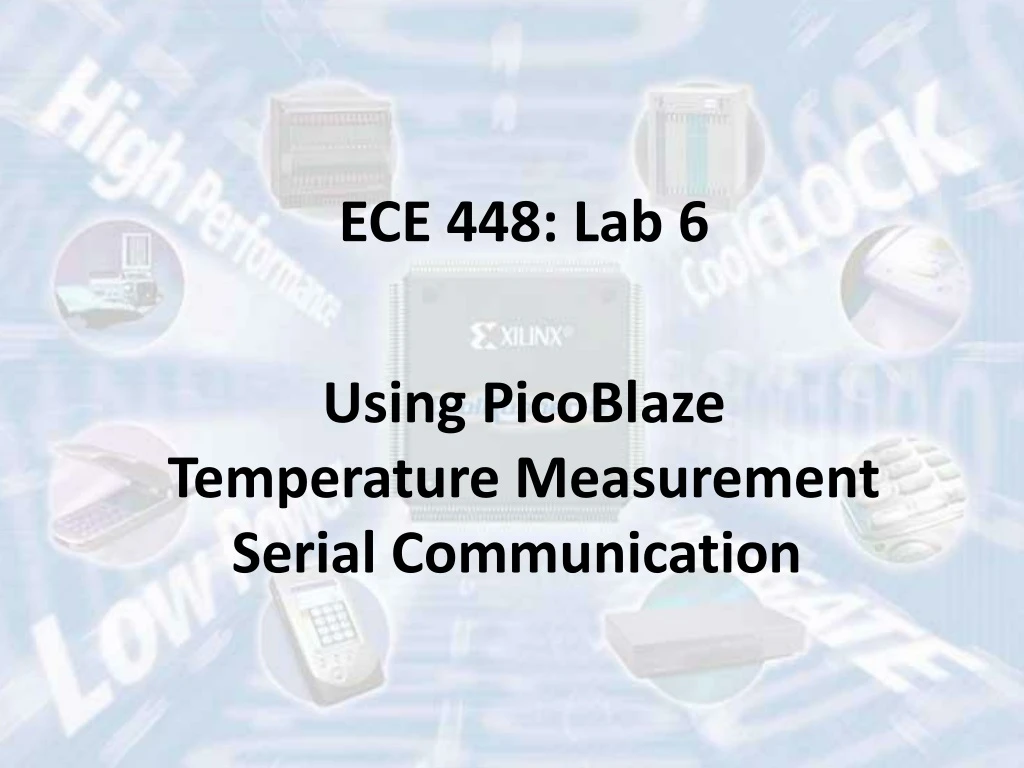 ece 448 lab 6 using picoblaze temperature