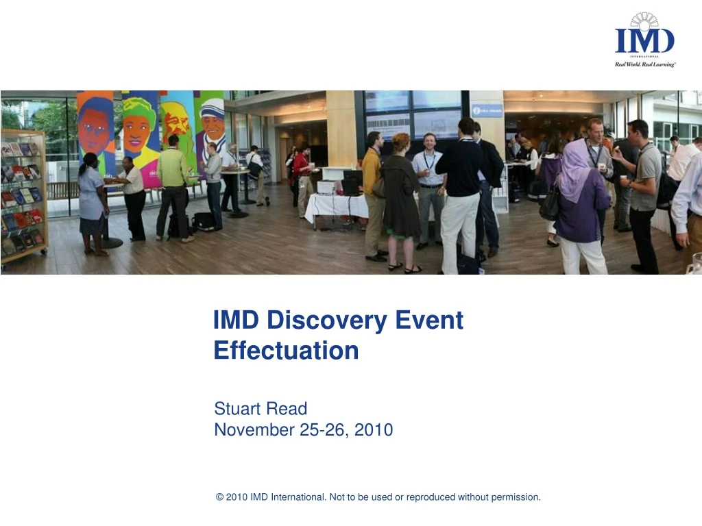 imd discovery event effectuation