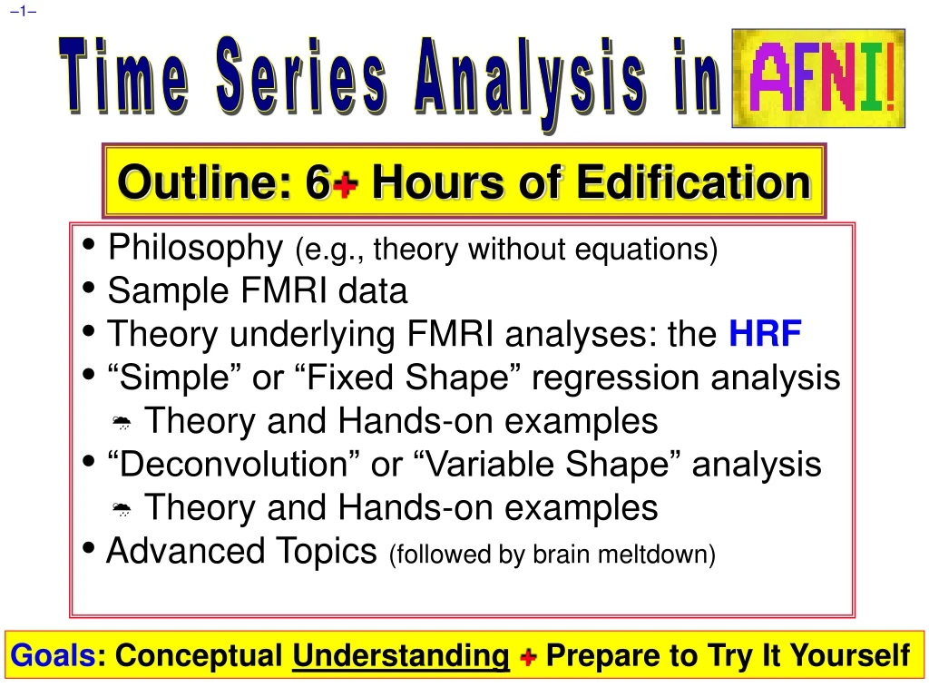 time series analysis in afni